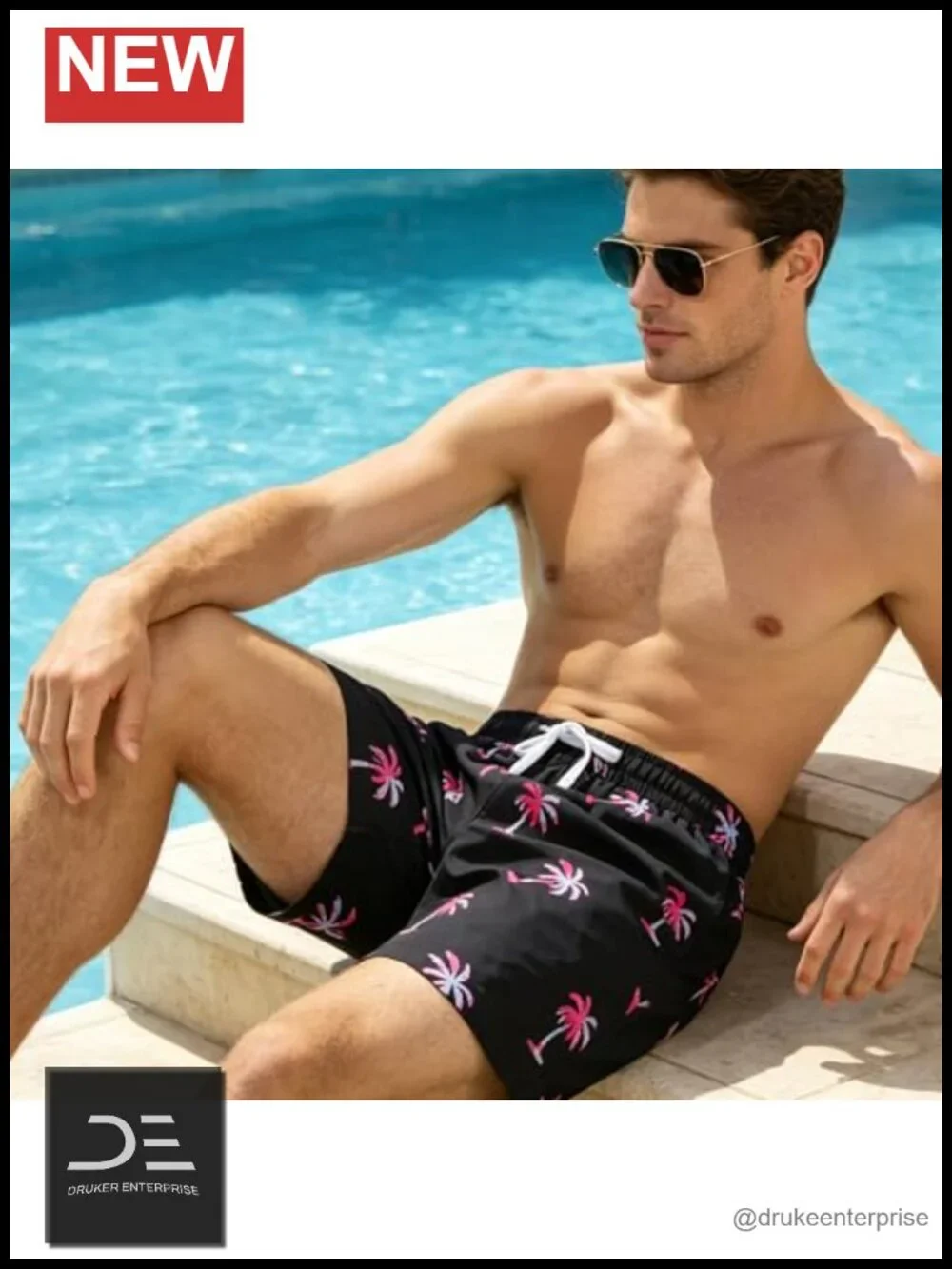 Men's Quick Dry Swim Trunks 2 in 1 with Pockets Board Shorts